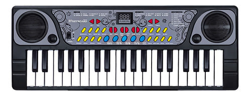 Teclado E Microfone Infantil Musical 37 Teclas Função Gravar 2