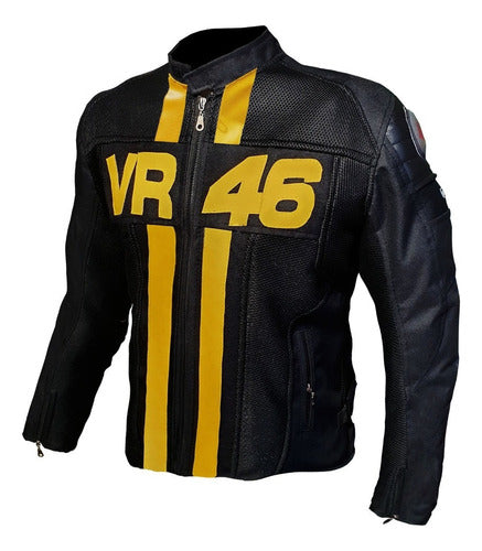 DLR Style Campera Moto De Verano VR46 Con Protecciones Ventilaciones 0