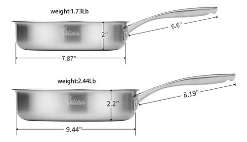Utensilios Cocina  Sartén Acero Inoxidable 2