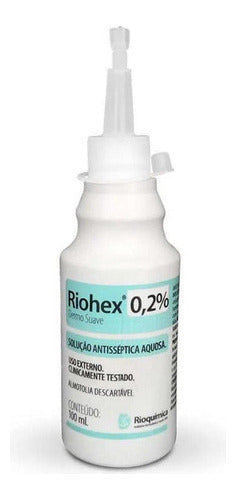 Kit Com 5 Und Riohex Clorexidina 0,2% Solução Aquosa 100ml 2