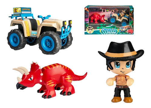 Quad Bike Pin and Pon Action Wild with 2 Figures and Accessories 0