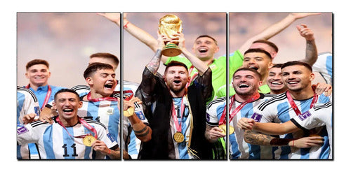 Messi & Team Lifting the Cup - Artwork 1