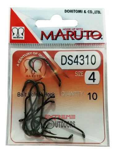 Maruto Hook 4310 Bronze #4 X 10 - Perfect for Bait Fishing 0