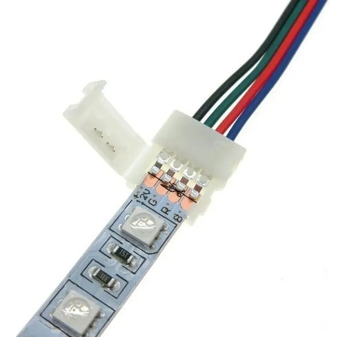 Connector for 5050 RGB LED Strip with Simple Cable by Macroled - Pack of 5 2