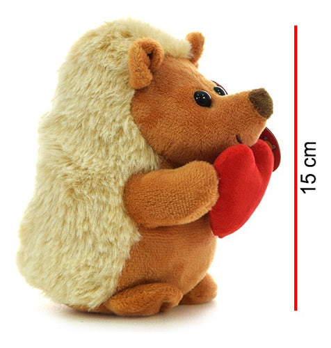 15cm Porcupine Plush with Heart - Phi Phi Toys 18