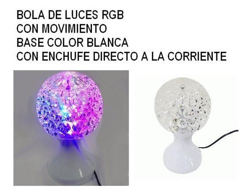 Lampara De Pie Bola Luces Led Decoracion Pie Rojo 0