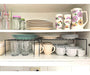 Set of 2 Reinforced White Expandable Shelf Organizers for Pantry 3