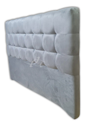 Tufted Upholstered 2 1/2-Plaza Bed Headboard One-k Decco 25