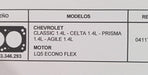 Junta Tapa Cilindros Chevrol Classic Celta Prisma Agile 7301 2