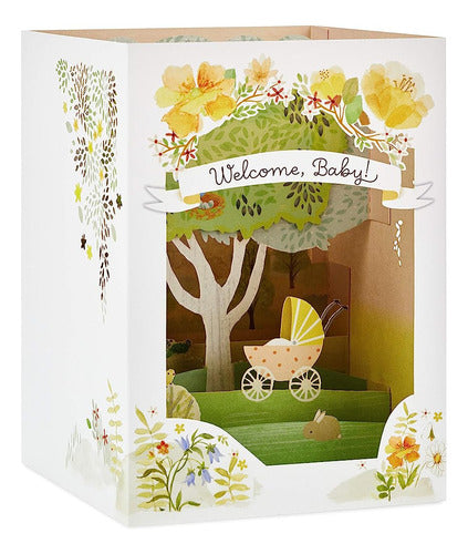 Hallmark Paper Wonder Displayable Pop Up Baby Shower Card (á 1