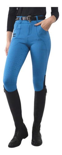 OSX QG Women's Riding Breeches with Fullgrip and Lycra Cuffs 0