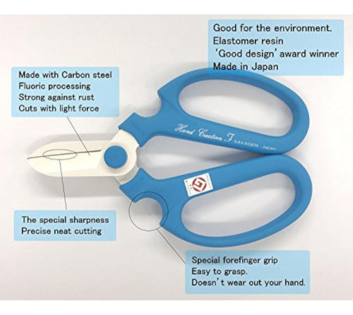 Flower Scissors Hand Creation F170 Color Limitado Light Blue 1