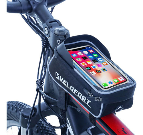 ~? Velofort Bike Front Frame Bag, Impermeable Bicycle Phone 0