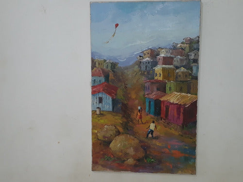 2097- Gentil Correa - Ost 38 X 61cm -  Favela. 6