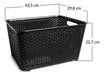 Plastic Rattan Organizer Basket Medium Size by Colombraro 1