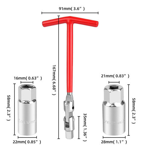 Chave Universal Para Velas De Ignição, Acessórios Para 1