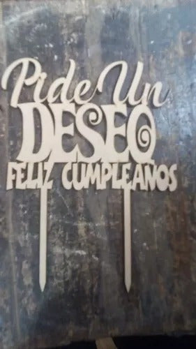 Topper Cartel Torta Cumpleaños Y Otros 1