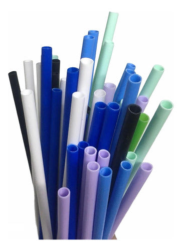 80 Reusable Plastic Straws 2