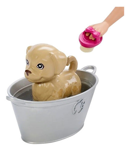 Barbie Pet Care Care and Bathe Animal Friends New 4