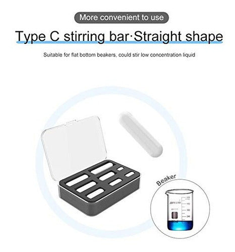 Joanlab Pack of 8 Magnetic Stirring Bars 2