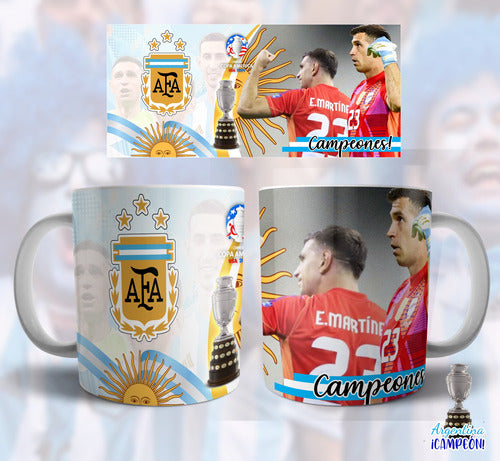 Imprimi Kits Plantillas Argentina Campeón Copa América 2024 Sublimar Taza 1