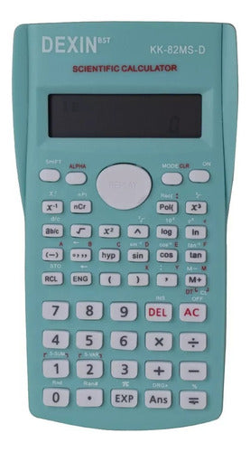 Dexin Scientific Calculator Color Green Model KK-82MS-D 2