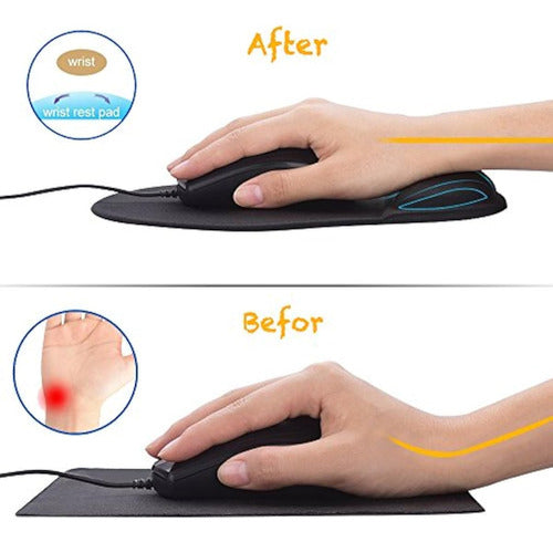 Demonchest Ergonomic Office Mouse Pad with Gel Wrist Support 5