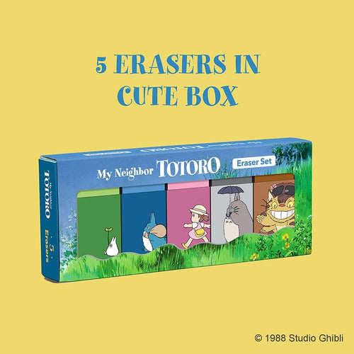 Set of 10 Graphite Pencils + My Neighbor Totoro Erasers 4