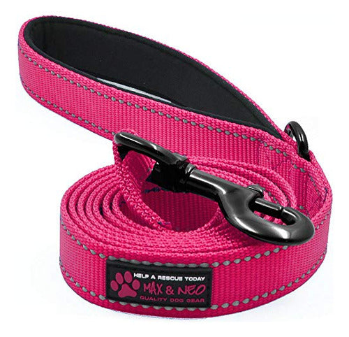 Max And Neo Reflective Nylon Dog Leash - We Donate One 0