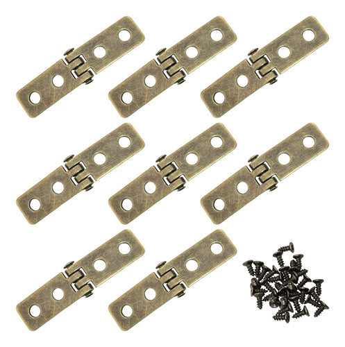 Jianling 8 Sets Antique Bronze Hinges Vintage Hardware 0