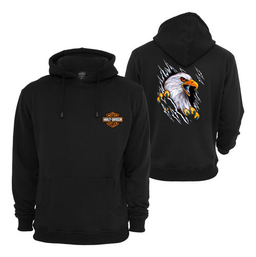 Ki Fan Store Hoodie Canguro Buzo Algodón Harley Davidson 6