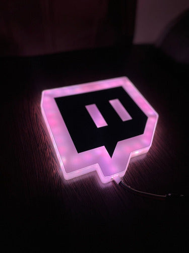 Cartel Led Rgb Logo Twitch 4