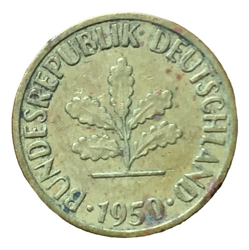 Robmar - Germany 1 Pfennig Coin 1950-G · KM.105 0