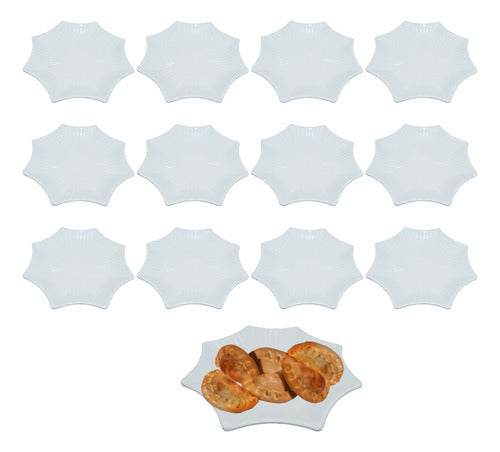 Galario Productos Star-Shaped Plate Tray 23cm Melamine Copetin Pack of 12 0