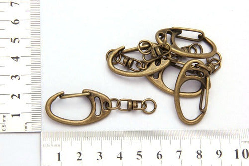 Iko Shop Keyring Base Hook Brass 36x12mm Bagx100 0