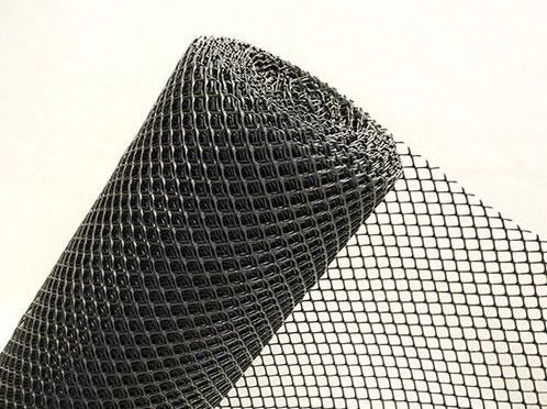 Plastic Mesh Fence - Diamond Pattern 4m x 1.20m Black 7