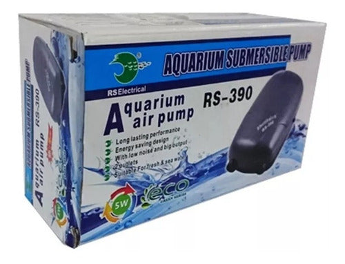 RS 390 2-Outlet Aquarium Fish Tank Air Pump by Makarios 1