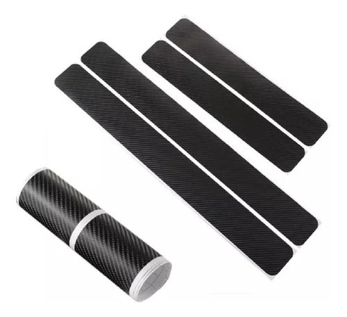 Carbon Vinyl Door Sill Cover Accessories for Ford Focus 2005 by Kenny 0