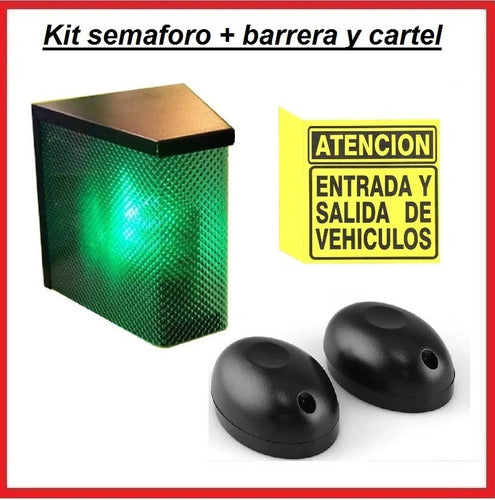 Infinity LED Traffic Light Kit with Barrier for Garage Exit Parking 1