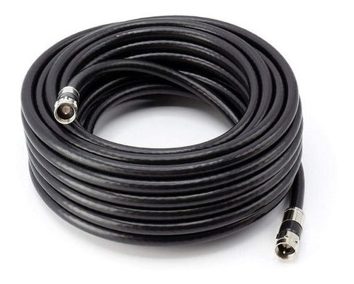 Cable Coaxil Rg6 Armado C/ Conector 1 De 10mts Y Otro De25mt 2