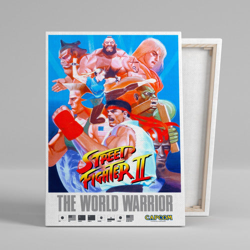 FanPosters Gamer Street Fighter Canvas Frame 45x30 Cm 6