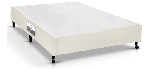 Cama Box Base Viúva Poli Tecido Clean (128x188x23) - Castor 0