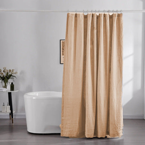 Alcoyana Tusor Cotton Shower Curtain Premium Fabric 100% Cotton 5