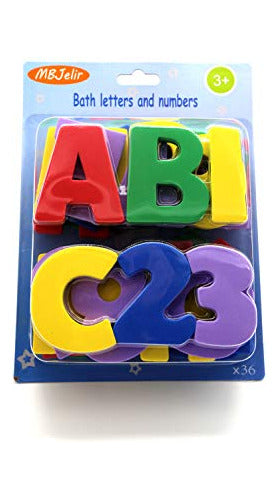 Mbjelir - Foam Letters and Numbers Bath Toy Set of 36 Pieces 0