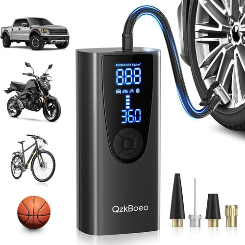 QzkBoeo Portable Air Pump, Tire Inflator Compressor 0