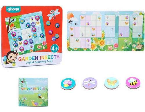 Children's Sudoku Board Game - Insect Themed Logic Puzzle Toy 0