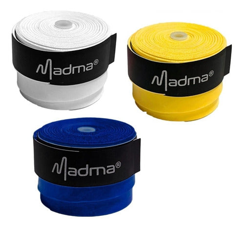 Madma Set of 3 Overgrip Covers for Tennis and Paddle Rackets 0