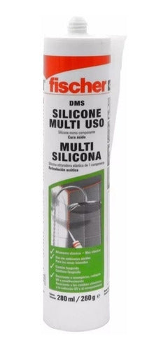 Sellador De Silicona Acetica Transparente Fischer X 280ml 0