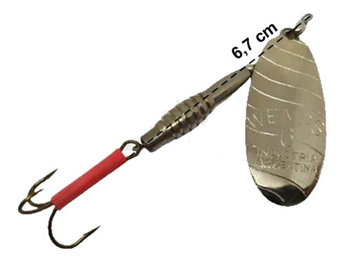 Wemps Spinner Spoon #6 15g Quick Change Hook 1