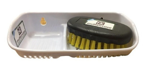 Plastic Soap Holder with Brush 1